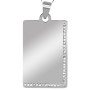 Colier Personalizat Dreptunghi Pietre Inox Argintiu Cum Vrei Tu