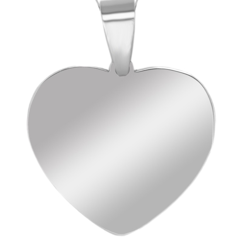                  Colier Personalizat Inima Mica Inox Argintiu Cum Vrei Tu
               