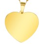 Colier Personalizat Inima Mica Inox Auriu Cum Vrei Tu