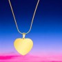 Colier Personalizat Inima Mica Inox Auriu Lantisor Tub Cum Vrei Tu
