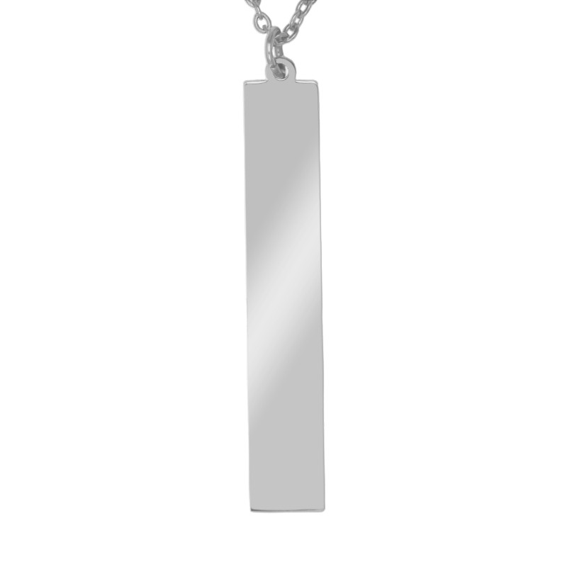Colier Personalizat Placuta Inox Argintiu Cum Vrei Tu