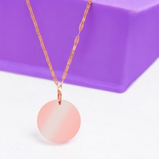Colier Personalizat Banut Inox Rose Gold Cum Vrei Tu