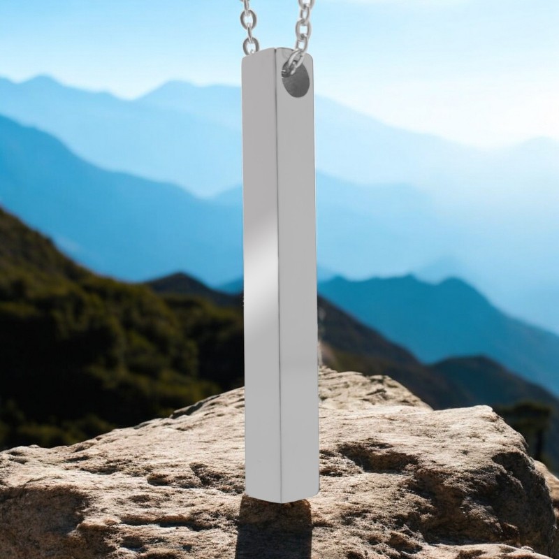 Colier Personalizat Turn Inox Argintiu Cum Vrei Tu