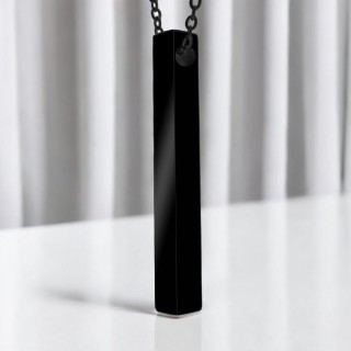 Colier Personalizat Turn Inox Negru Cum Vrei Tu
