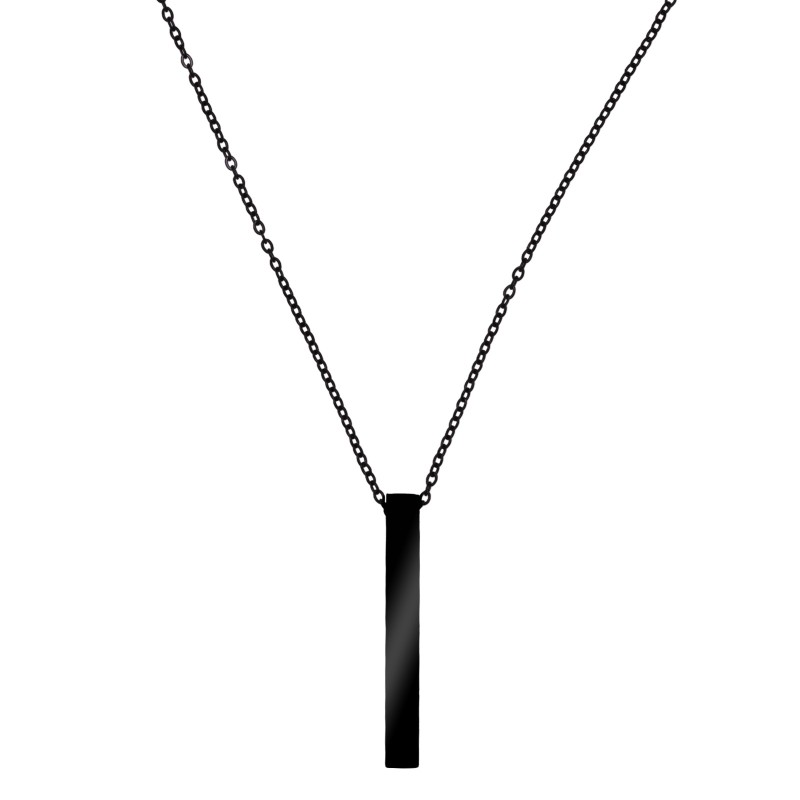 Colier Personalizat Turn Inox Negru Cum Vrei Tu