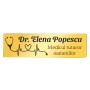 Ecuson Personalizat Inox Auriu Nume Doctor Stetoscop