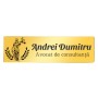 Ecuson Personalizat Inox Auriu Nume Avocat