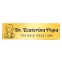Ecuson Personalizat Inox Auriu Nume Doctorul Inimii
