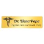 Ecuson Personalizat Inox Auriu Nume Doctor Inger