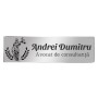 Ecuson Personalizat Inox Argintiu Nume Avocat