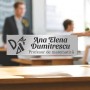 Ecuson Personalizat Inox Argintiu Nume Profesor Matematica