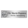 Ecuson Personalizat Inox Argintiu  Nume Doctor Neonatolog