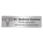 Ecuson Personalizat Inox Argintiu Nume Doctor Ginecolog