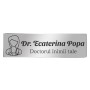 Ecuson Personalizat Inox Argintiu Nume Doctorul Inimii