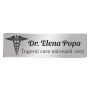 Ecuson Personalizat Inox Argintiu Nume Doctor Inger