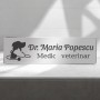 Ecuson Personalizat Inox Argintiu Nume Doctor Veterinar