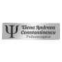 Ecuson Personalizat Inox Argintiu  Nume Psihoterapeut