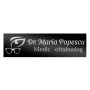 Ecuson Personalizat Inox Negru Nume Doctor Oftalmolog