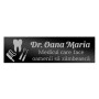 Ecuson Personalizat Inox Negru Nume Medic Stomatolog