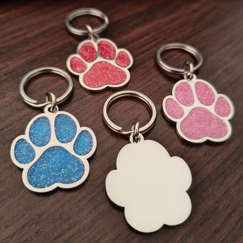                  Medalion Personalizat Labuta Albastra Inox Argintiu Cum Vrei Tu
               