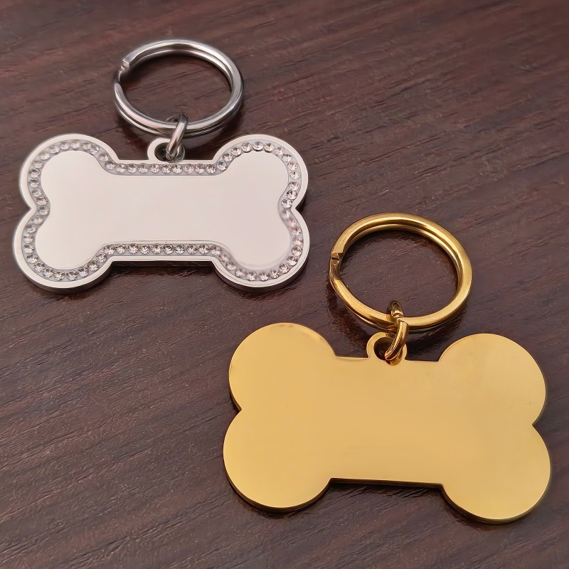                  Medalion Personalizat Os Pietre Inox Auriu Nume Numar de telefon
               