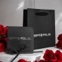 Medalion Personalizat Labuta Roz Inox Argintiu Nume Numar de telefon