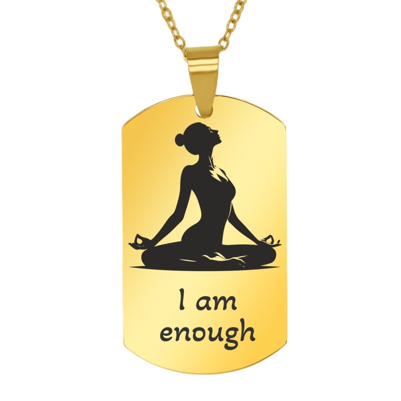                  Colier Personalizat Army Inox Auriu Meditatie
               