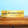 Ecuson Personalizat Inox Auriu Logo Companie Nume Functie