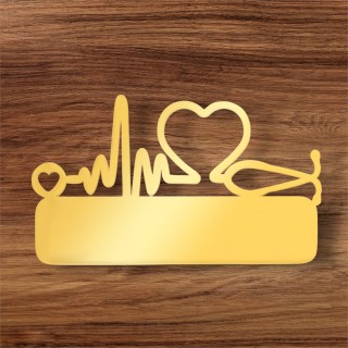 Ecuson Medical Personalizat Inox Auriu Cum Vrei Tu