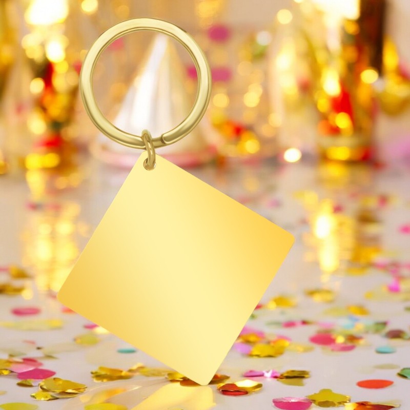                  Breloc Personalizat Romb Inox Auriu Medical
               