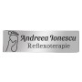 Ecuson Personalizat Inox Argintiu Nume Reflexoterapie