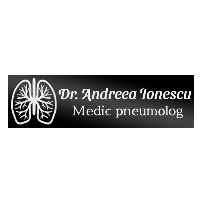                  Ecuson Personalizat Inox Negru Nume Medic Pneumolog
               