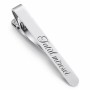 Clips Personalizat Cravata Inox Argintiu Nuntasi