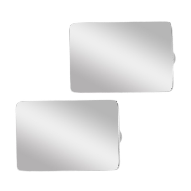                  Butoni personalizati Dreptunghi Inox Argintiu Logo Companie
               