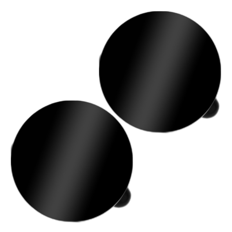                  Butoni personalizati Rotund Inox Negru Logo Companie
               