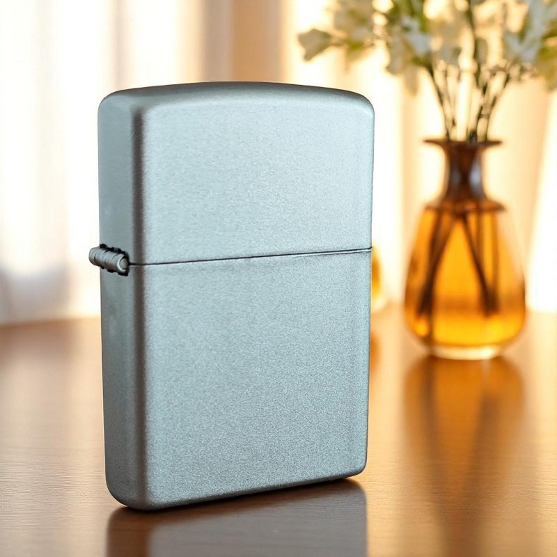 Bricheta Personalizata Inox Gri Perlat Initiala si Nume