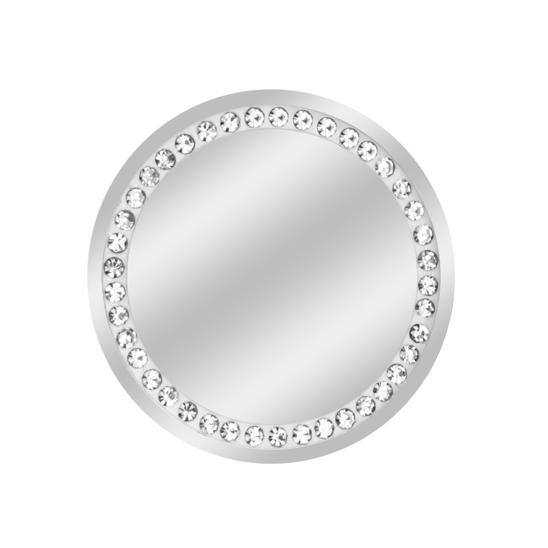                  Insigna Personalizata Inox Argintiu cu Pietre Cum Vrei Tu
               