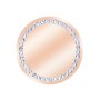 Insigna Personalizata Inox Rose Gold cu Pietre Cum Vrei Tu