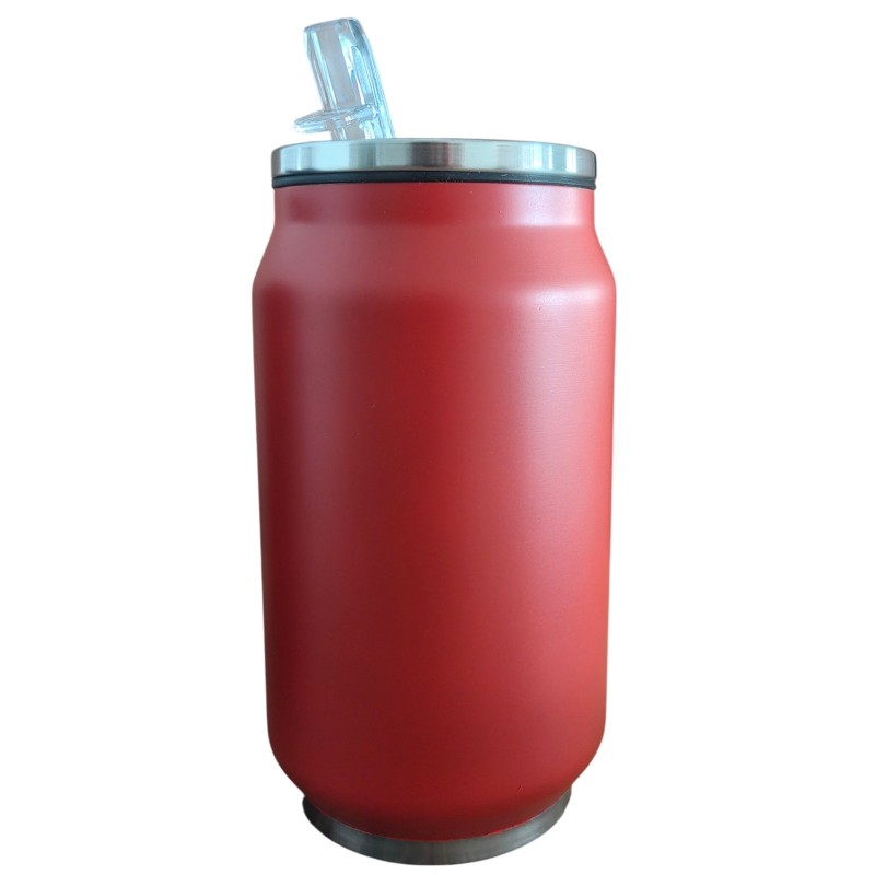                  Termos Personalizat Doza cu Pai Inox Rosu Nume si Simbol Pasiune
               