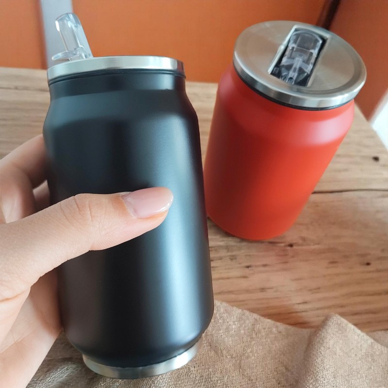                  Termos Personalizat Doza cu Pai Inox Negru Nume si Simbol
               