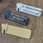 Ecuson Personalizat Stomatolog Inox Argintiu Numele si Functia Ta