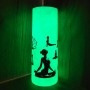 Termos Personalizat Fosforescent Alb Verde Mesajul tau