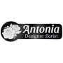 Ecuson Personalizat Zoom Inox Negru Nume Designer Florist