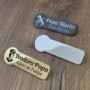 Ecuson Personalizat Zoom Inox Argintiu Nume Profesor