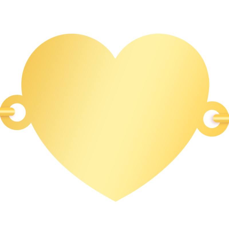                  Bratara Personalizata Lantisor Inima Inox Auriu Bennyta Kola Kariola
               