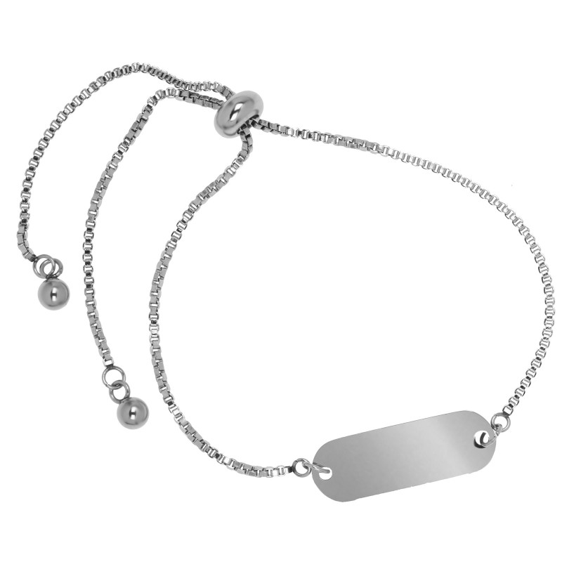                  Bratara Personalizata Lantisor Placuta Inox Argintiu Iubitor de Animale Kola Kariola
               