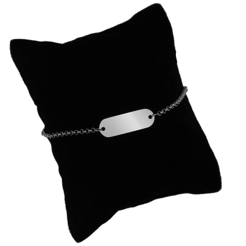                  Bratara Personalizata Lantisor Placuta Inox Argintiu Cel mai bun Prieten Kola Kariola
               