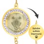 Bratara personalizata Lantisor Rotund Pietre Inox Auriu Costi Kola Kariola