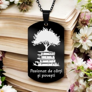 Colier Personalizat Army Inox Negru Copilarie