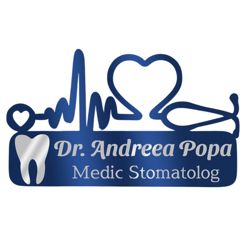                  Ecuson Medical Personalizat Inox Albastru Doctor Stomatolog
               